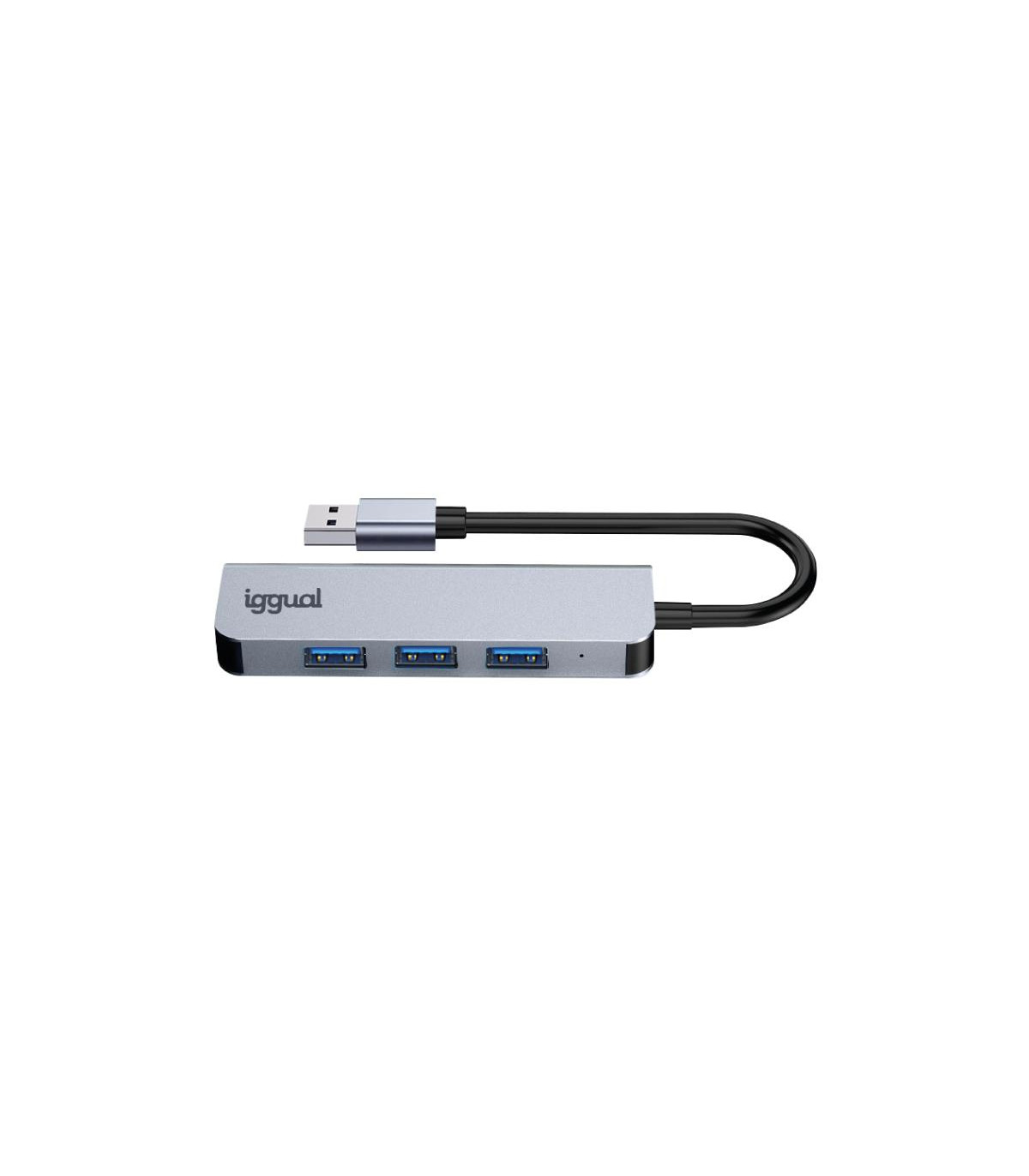 iggual Hub USB-A 3.0 x 4 puertos USB-A 3.0