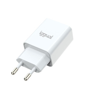 iggual Cargador de pared 1xUSB 5V/2.4A (12W)