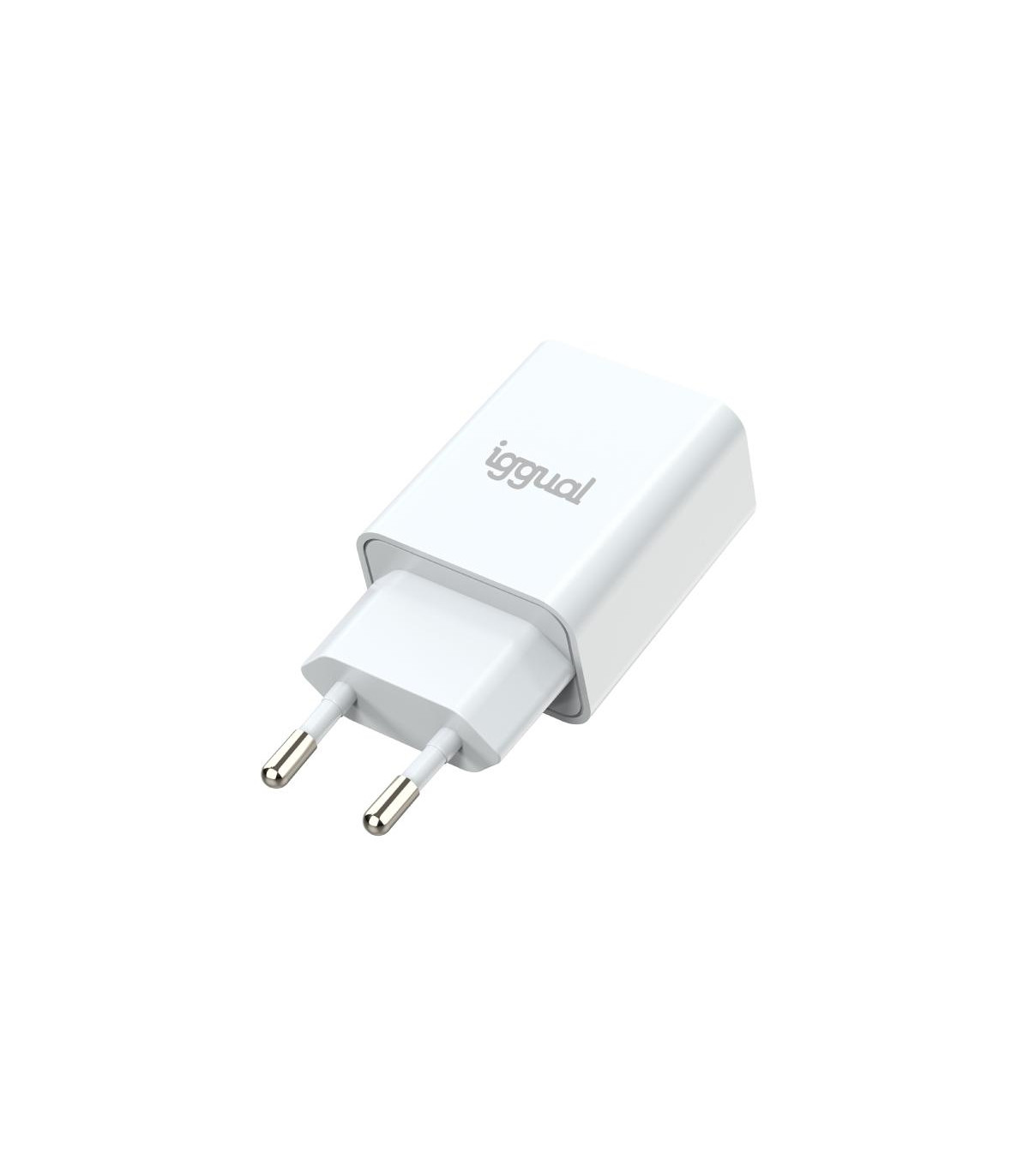 iggual Cargador de pared 1xUSB 5V/2.4A (12W)