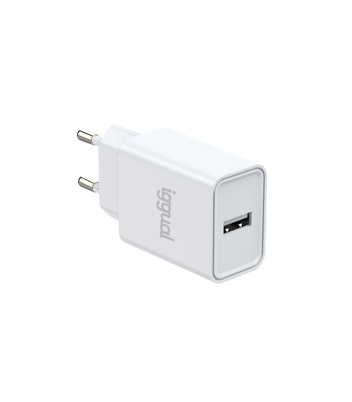 iggual Cargador de pared 1xUSB 5V/2.4A (12W)