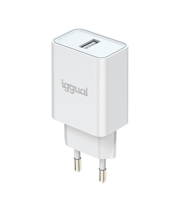 iggual Cargador de pared 1xUSB 5V/2.4A (12W)