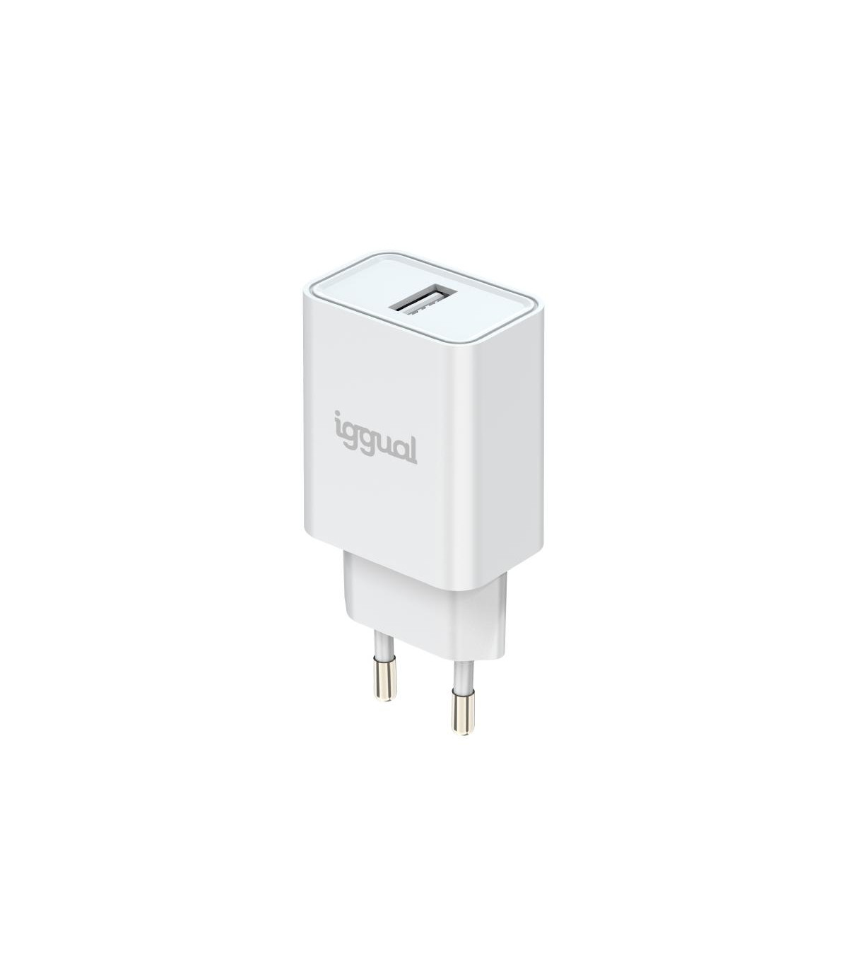 iggual Cargador de pared 1xUSB 5V/2.4A (12W)