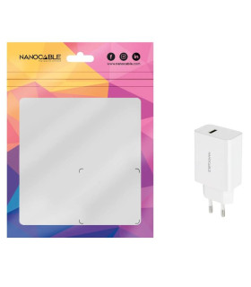 Nanocable Cargador 1 x USB 5V-2.1A Blanco