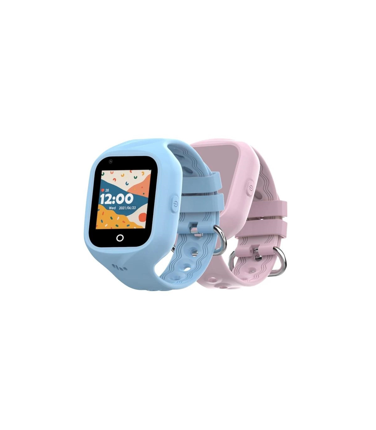 Celly Smartwatch Kids 4G 2 Correas Azul y Rosa