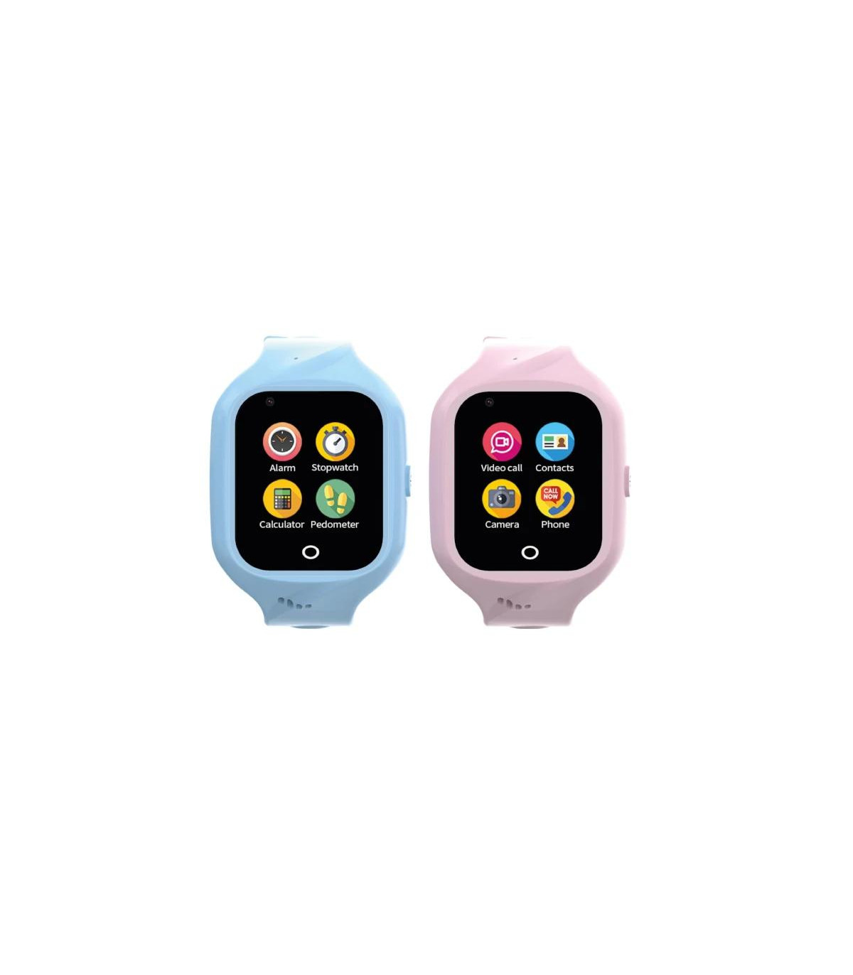 Celly Smartwatch Kids 4G 2 Correas Azul y Rosa