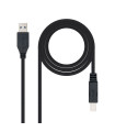 Nanocable Cable USB 3.0, impresora A/M-B/M, 2m