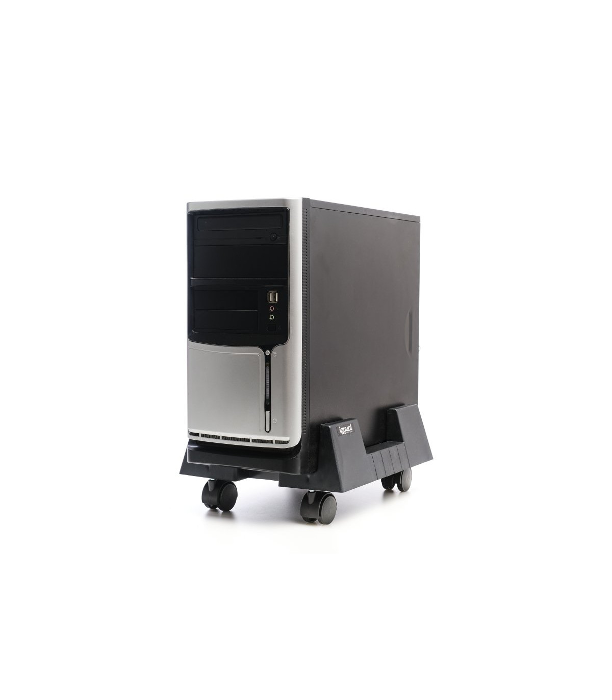 iggual SOP1 Soporte CPU ajustable con ruedas
