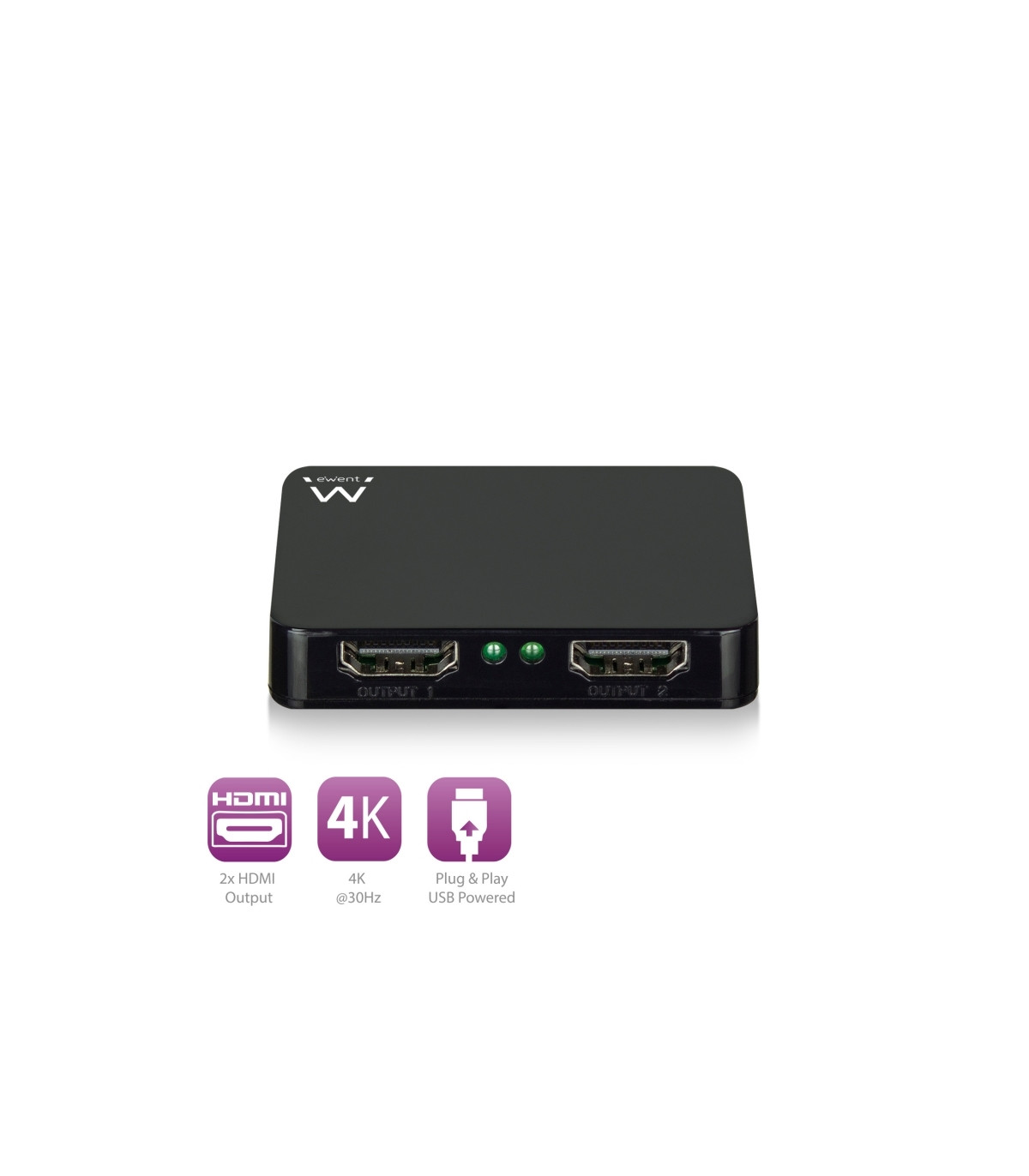 Ewent Divisor 4K HDMI 1x2 High Speed