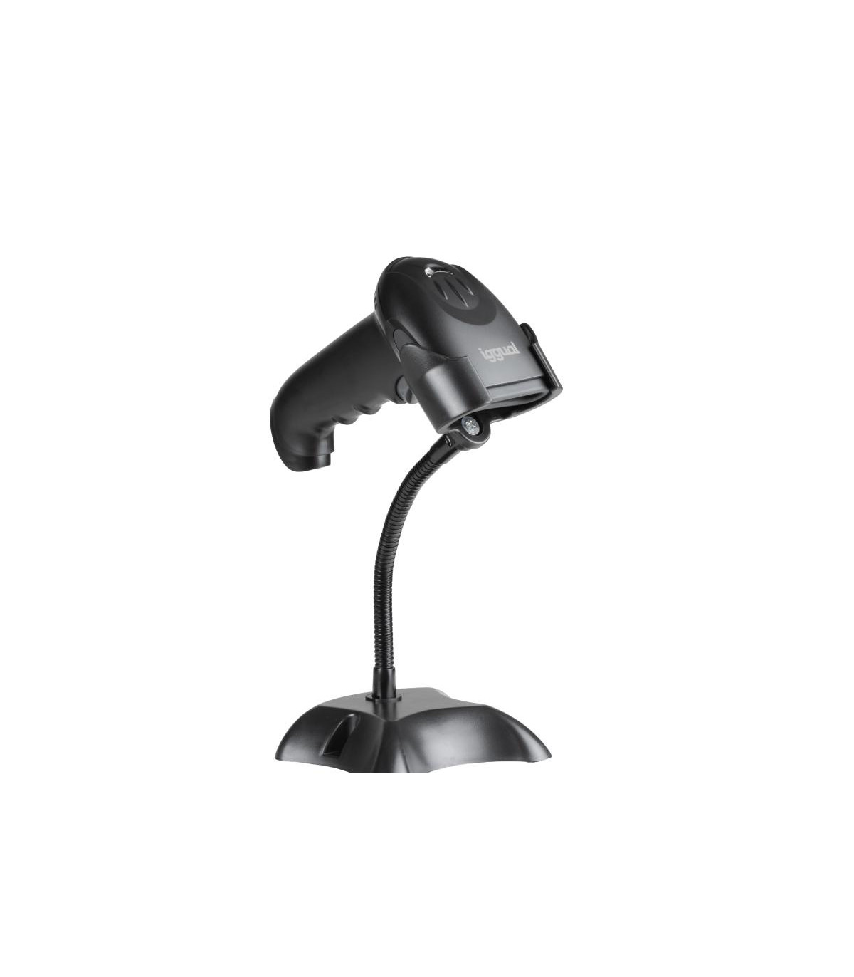 iggual Lector código barras 2D USB gatillo soporte