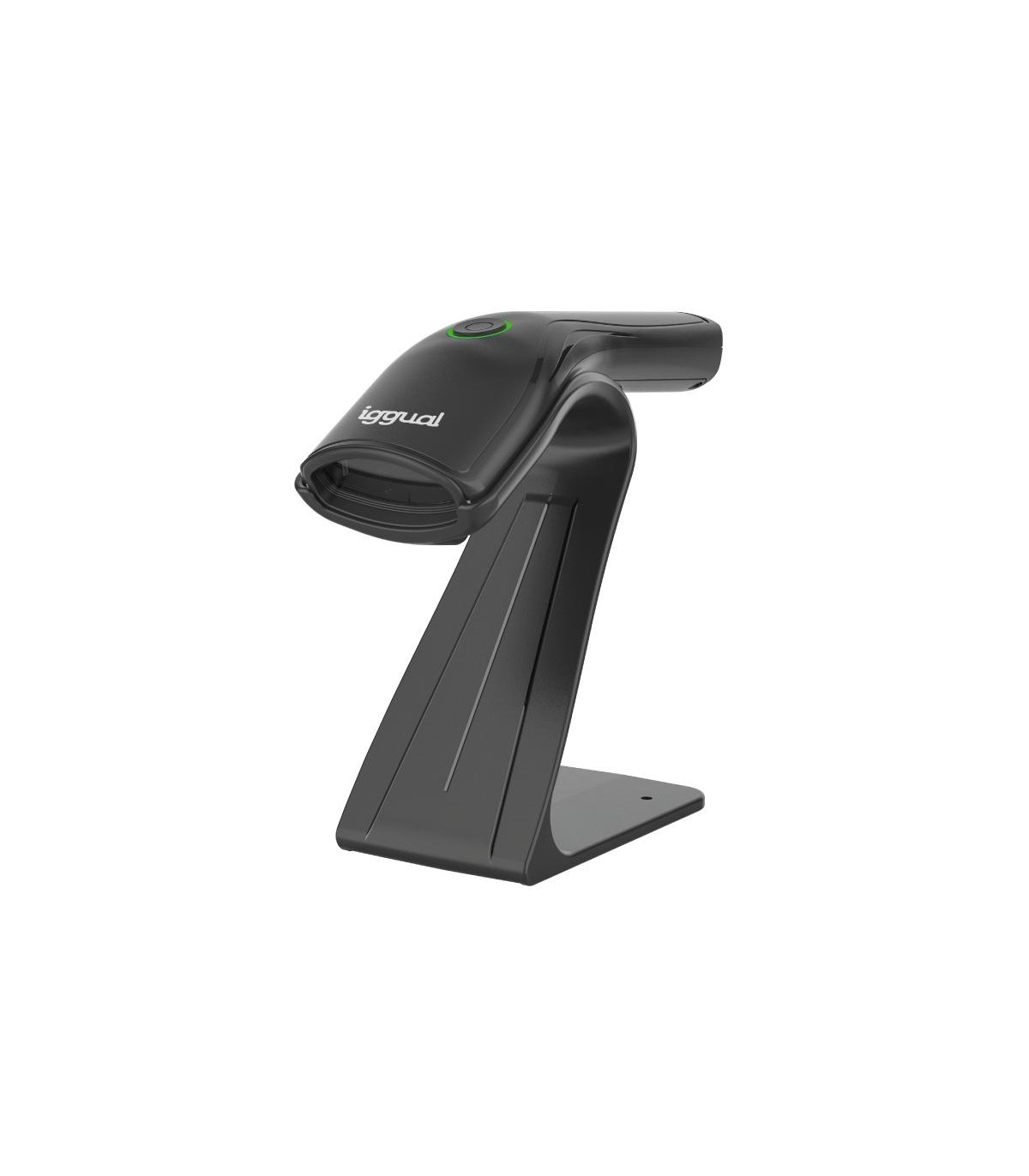 iggual Lector código barras 2D USB botón soporte