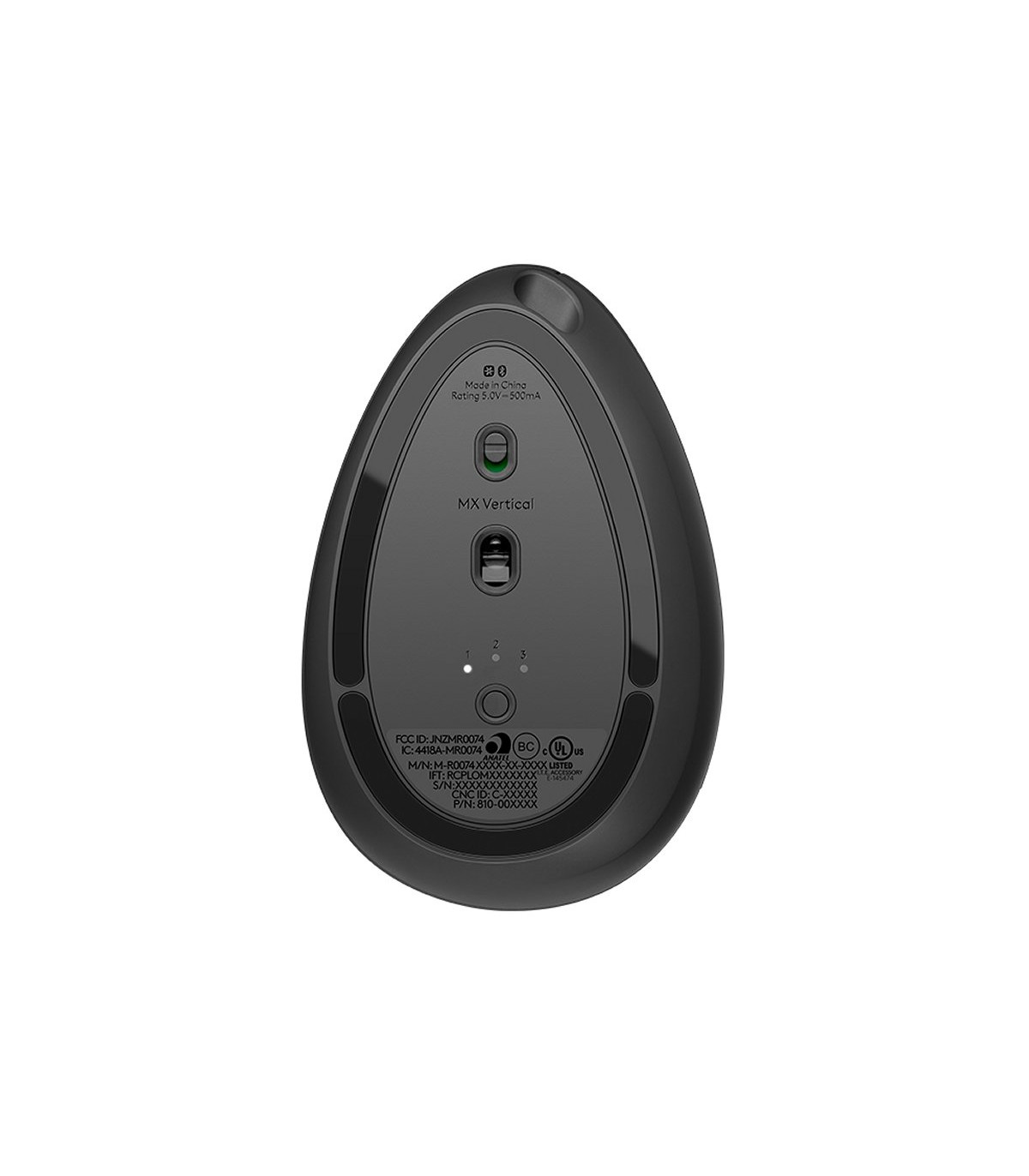 Logitech MX Vertical Ratón ergonómico Negro