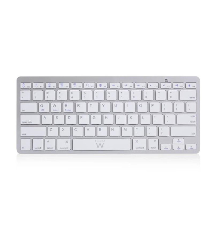 Ewent Teclado Bluetooth iOS/Android/Win Slim Plata