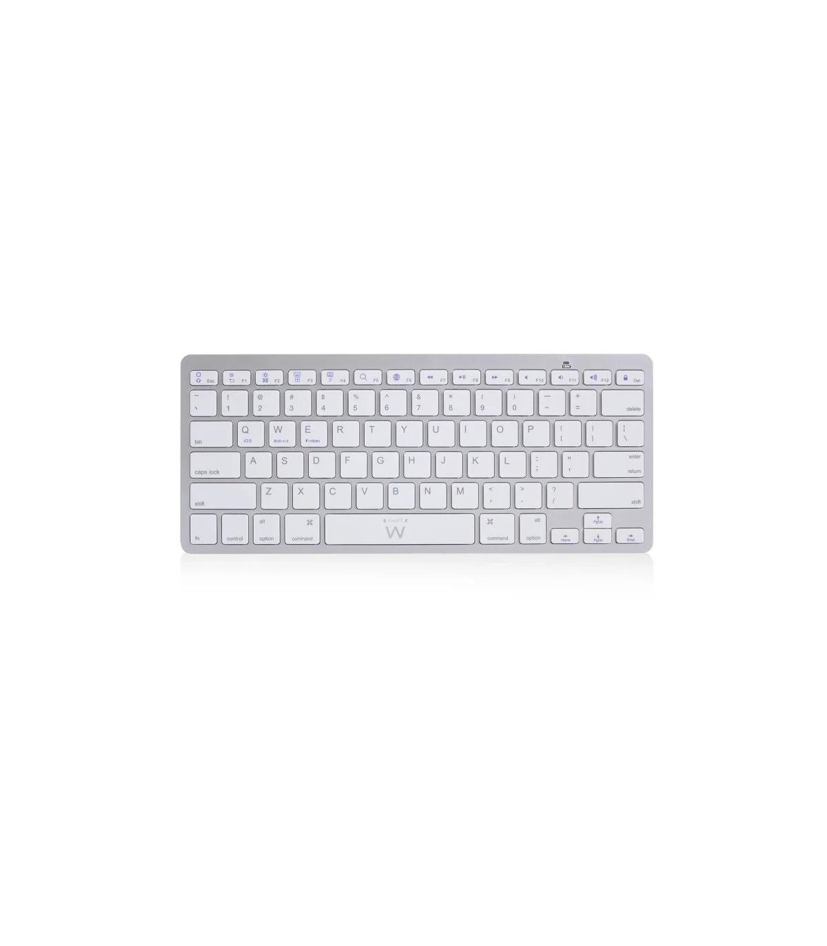 Ewent Teclado Bluetooth iOS/Android/Win Slim Plata