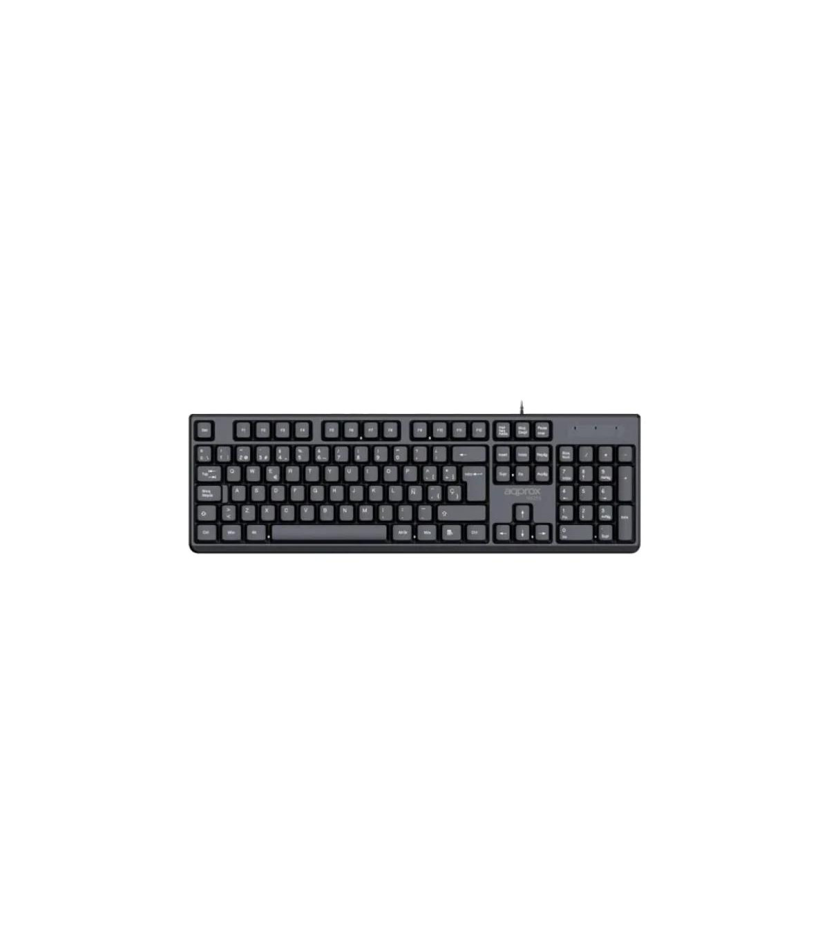 APPROX Teclado X205 USB 2.0 Negro