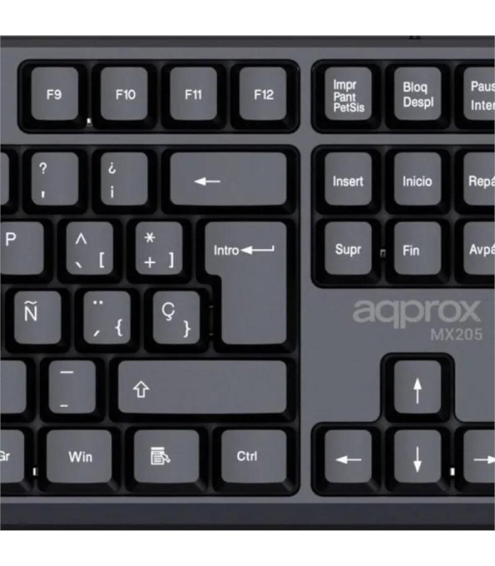 APPROX Teclado X205 USB 2.0 Negro