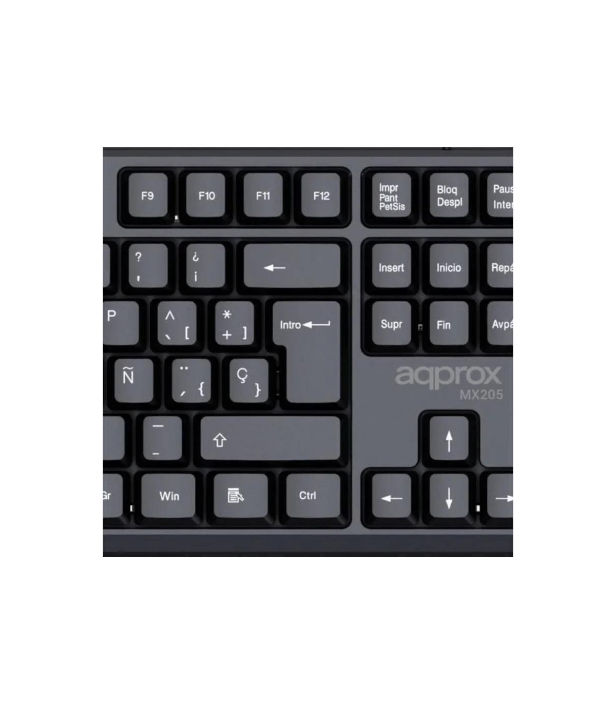 APPROX Teclado X205 USB 2.0 Negro