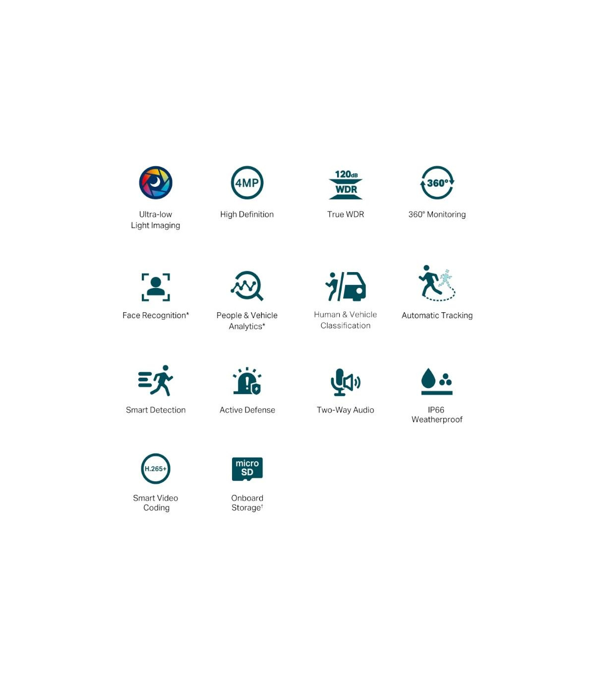 VIGI Cámara IP PT C540S 4MP Plástico Full-Color 4m