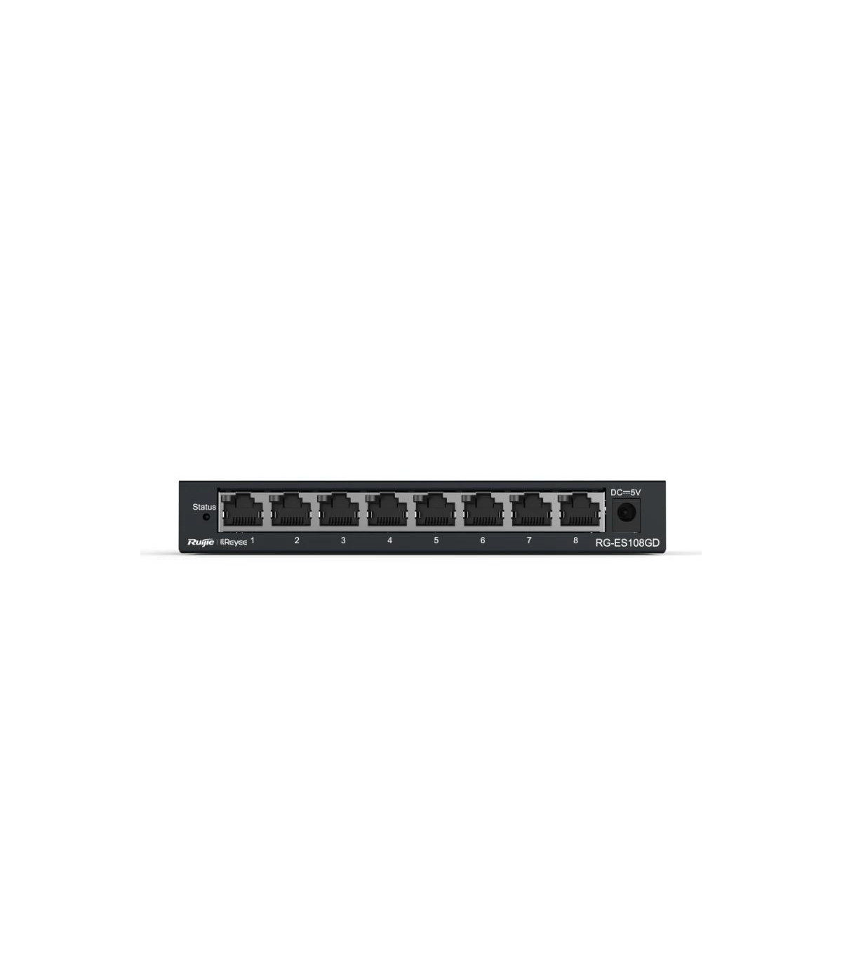 Reyee Unmanaged Switch 8xGb RJ45 Steel Case