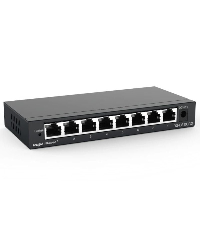 Reyee Unmanaged Switch 8xGb RJ45 Steel Case