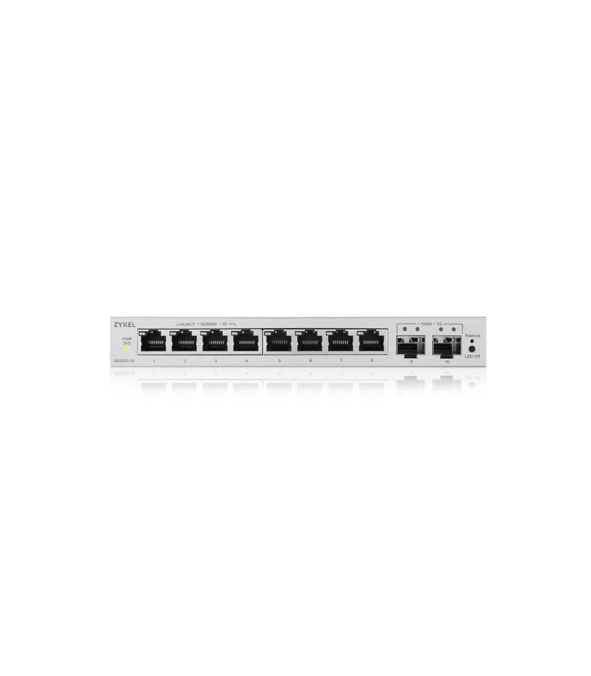 ZyXEL GS1200-10V3 Switch 8xGbE 2xSFP