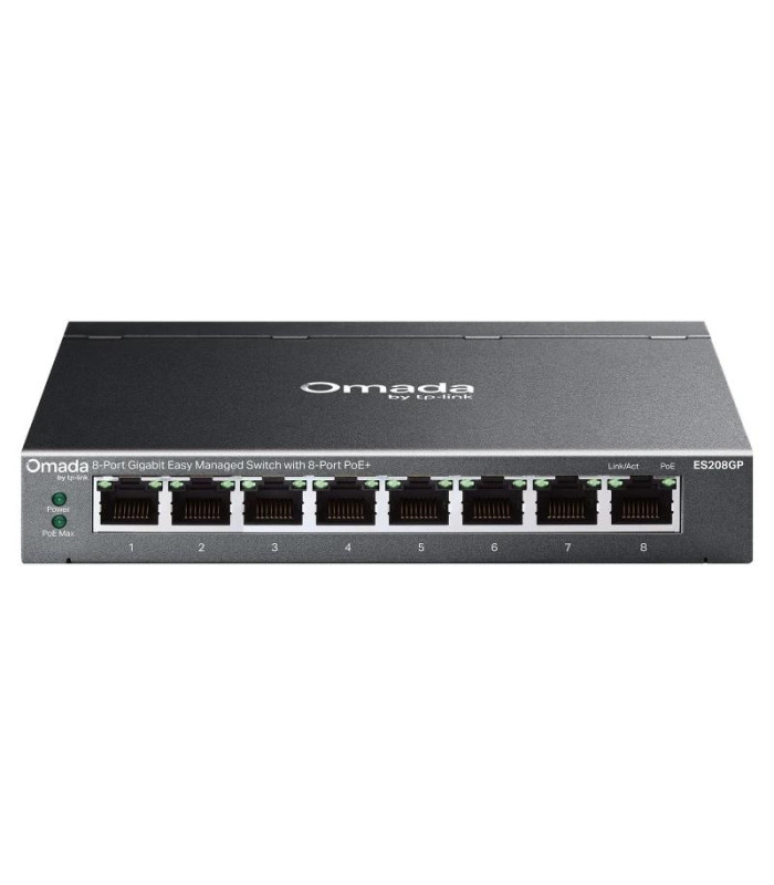 TP-Link ES208GP Switch 8xGbE PoE+ Acero Desktop