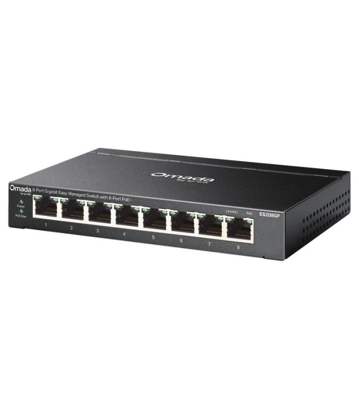 TP-Link ES208GP Switch 8xGbE PoE+ Acero Desktop