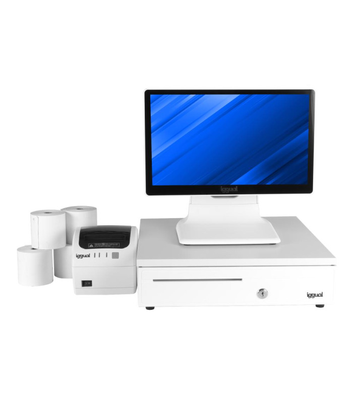 Pack completo TPV blanco 15,6" N100 30PW EASY80W