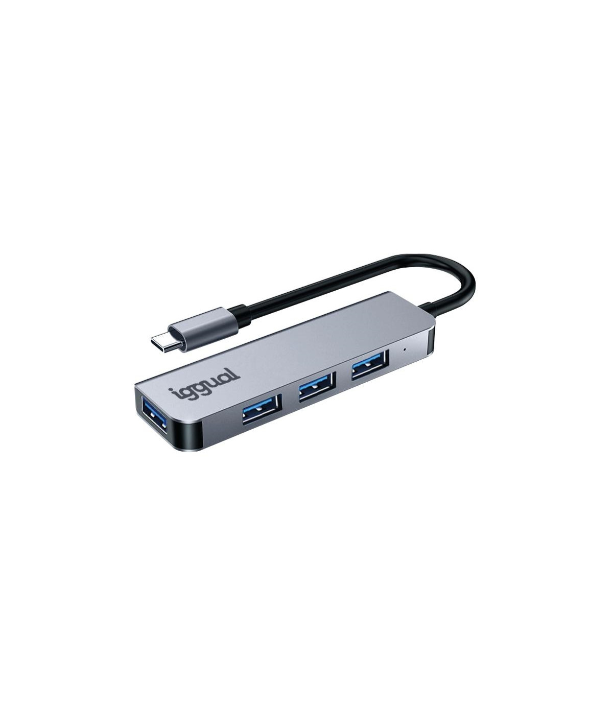 iggual Hub USB 3.0 tipo C x 4 puertos USB-A 3.0