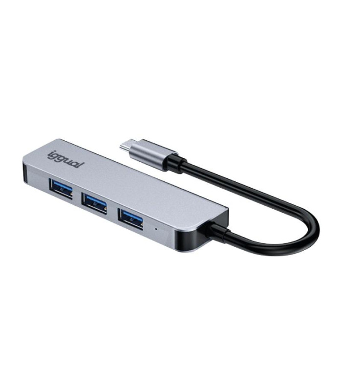 iggual Hub USB 3.0 tipo C x 4 puertos USB-A 3.0