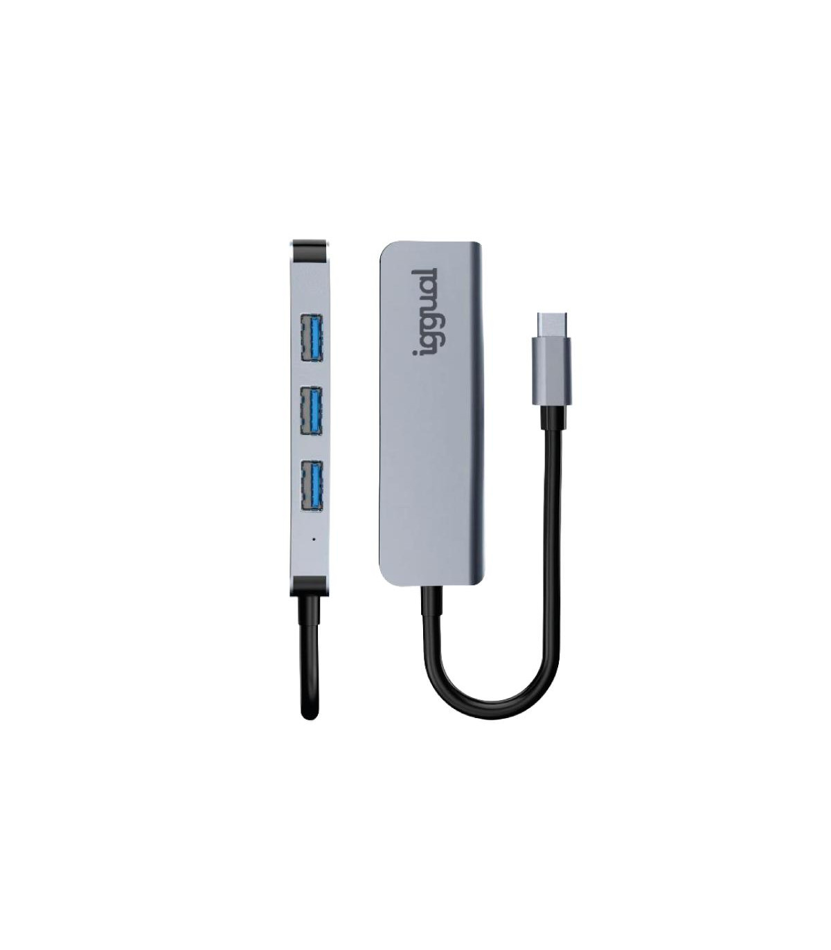 iggual Hub USB 3.0 tipo C x 4 puertos USB-A 3.0