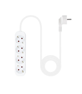 Nanocable Regleta de Enchufes 4 Tomas 1.4 m Blanco