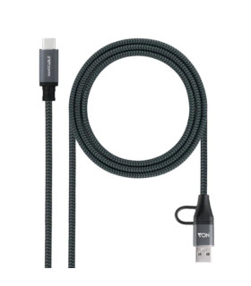 Nanocable Cable USB3.2 100W USB-C+A/USB-C 1 M