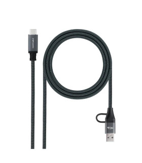 Nanocable Cable USB3.2 100W USB-C+A/USB-C 3 M