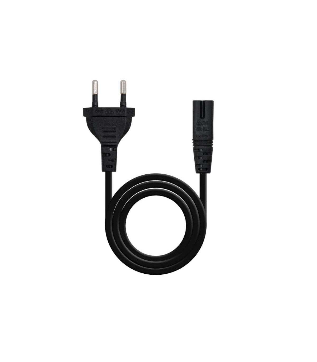 Nanocable Cable Alim. Forma 8 CEE7/16/M-C7/H, 2M