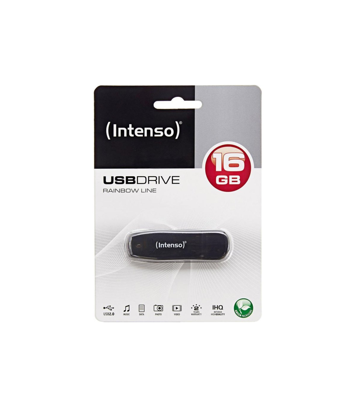 Intenso 3502470 Lápiz USB 2.0 Rainbow 16GB Negro