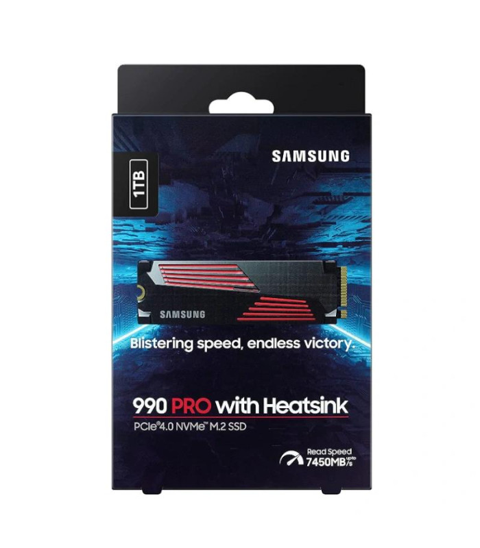 Samsung 990 PRO HeatSink SSD 1TB PCIe 4.0 NVMe M.2