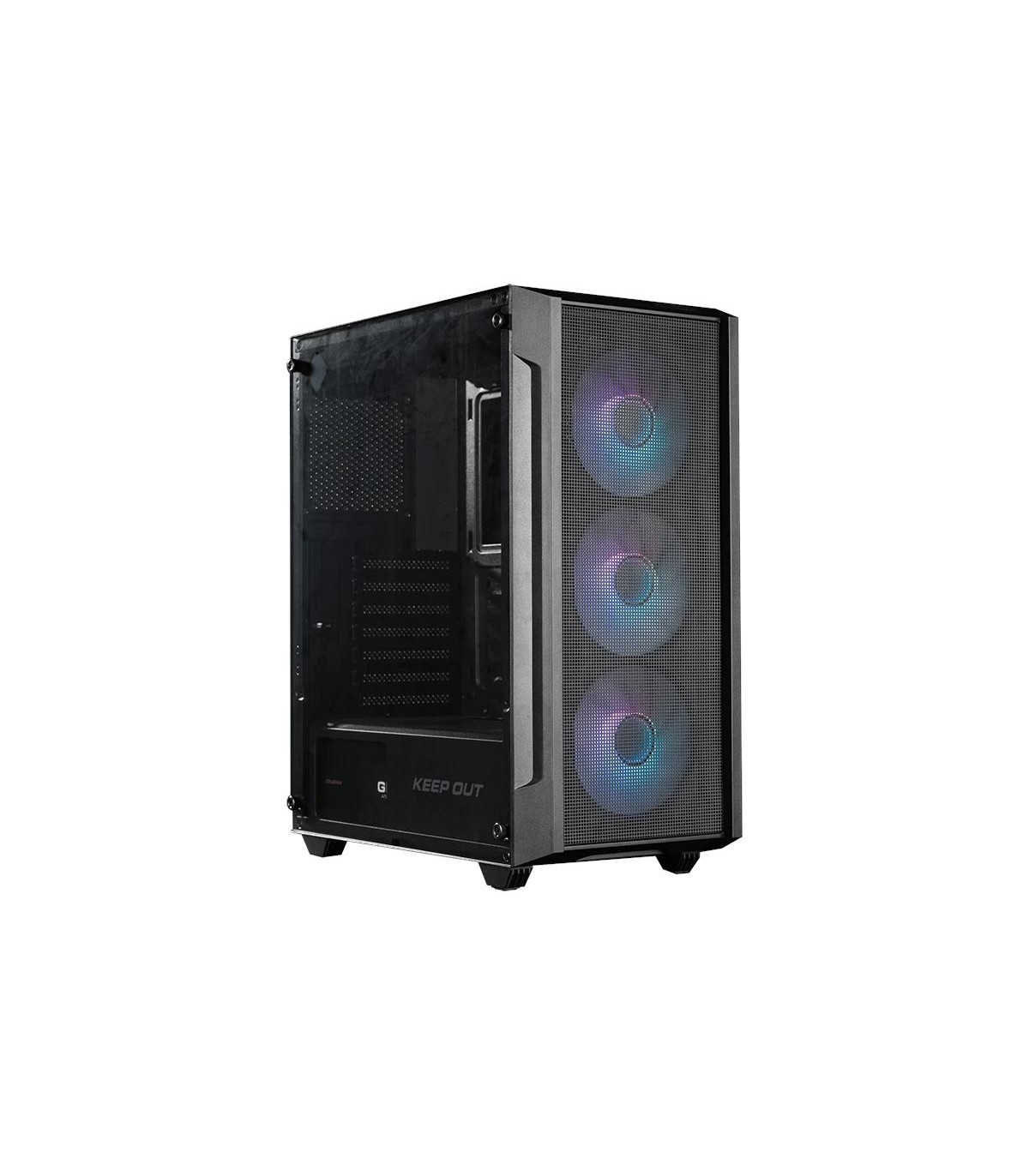 Keep Out Caja M-Atx KO XC-200 RGB USB3 Black Glass