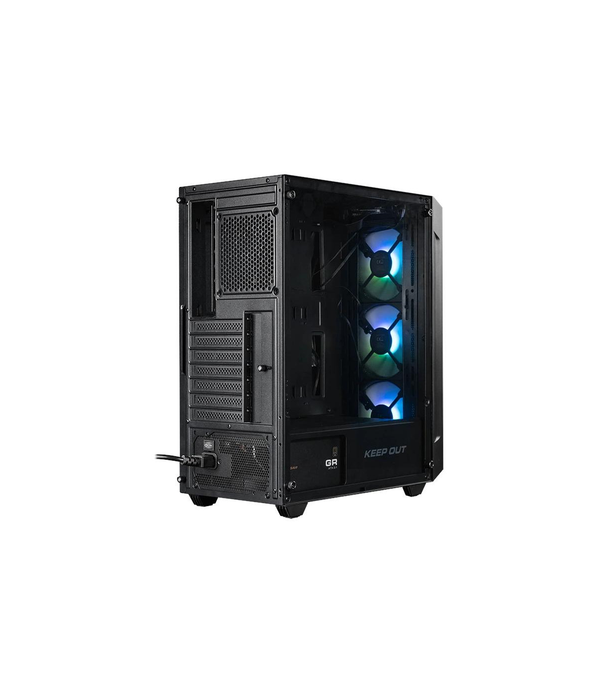 Keep Out Caja M-Atx KO XC-200 RGB USB3 Black Glass