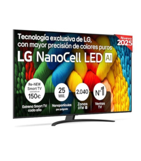 LG 75NANO81A6A TV 75" UHD NANOCELL ALFA7 WEBOS25