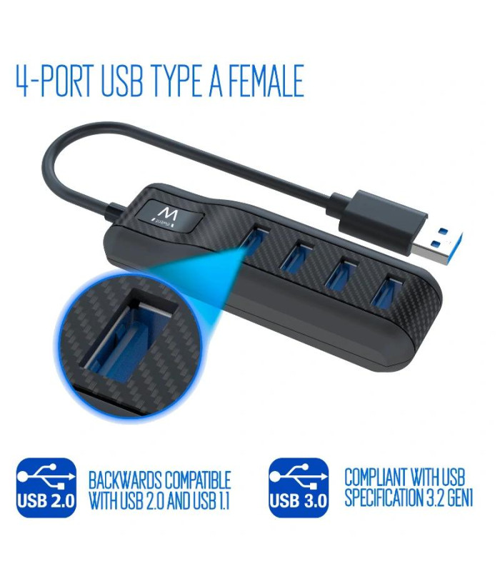 EWENT EW1138 Hub 4 Puertos USB 3.1 Gen1 (USB 3.0)