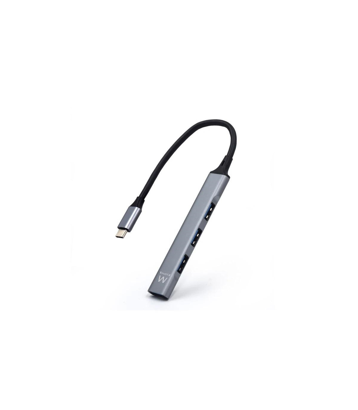 EWENT Hub Slim tipo C 4 puertos