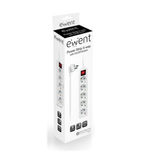 EWENT EW3916 Regleta 5 Tomas / 1 interruptor 1.5m