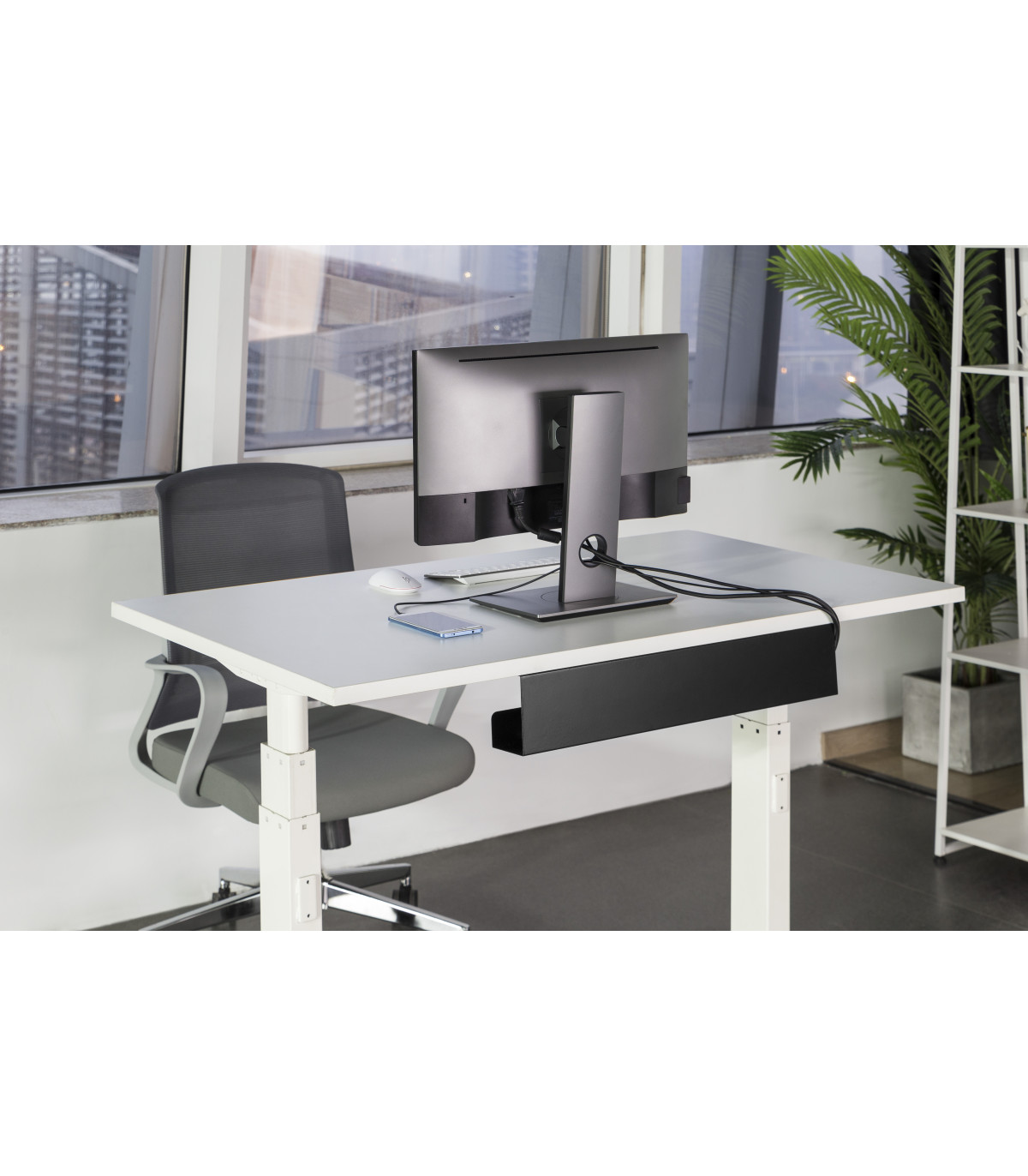 Bandeja organizador de cables para escritorio