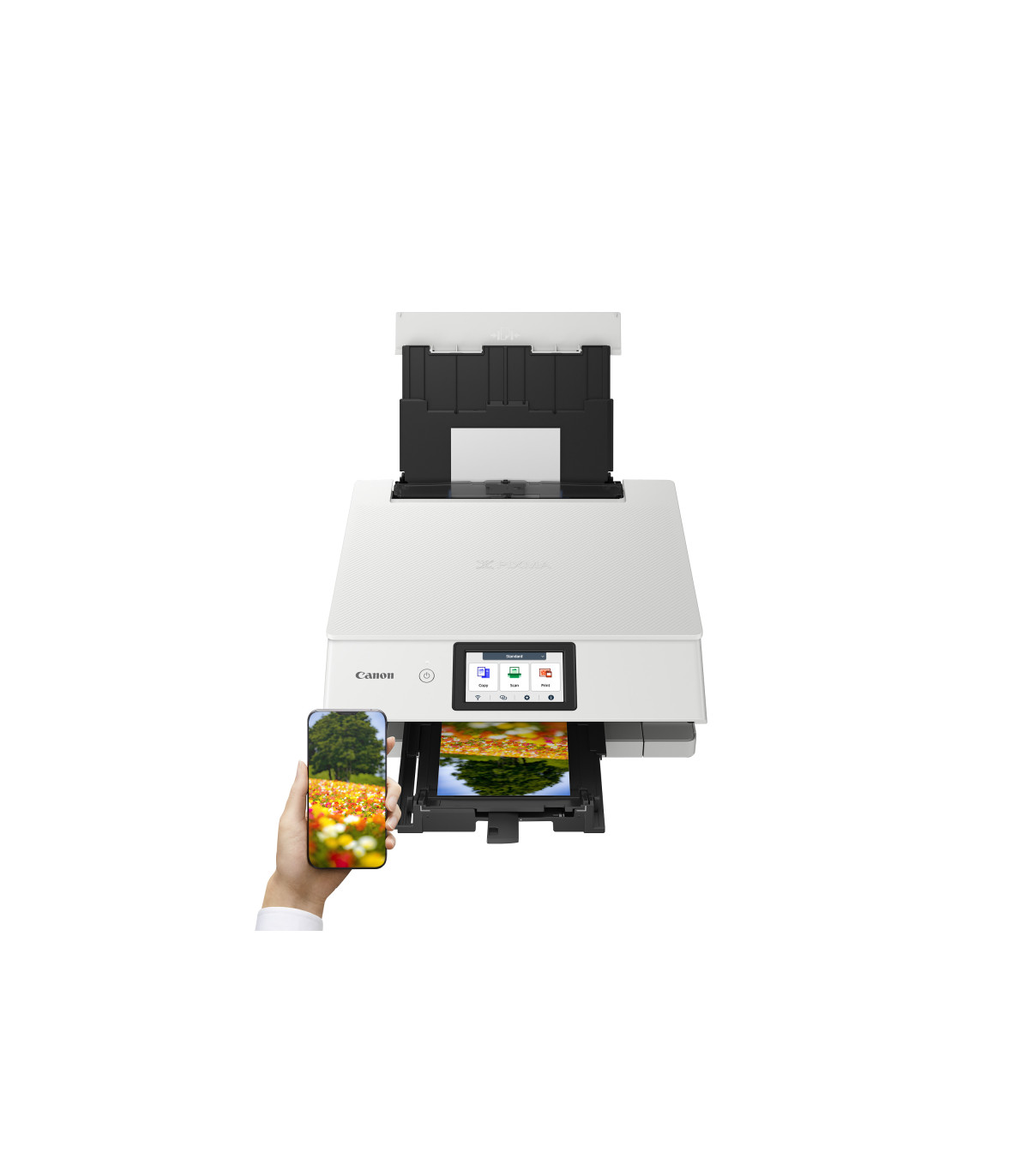 Multifunción inyección pixma ts8751 wifi duplex táctil 6 tintas blanca