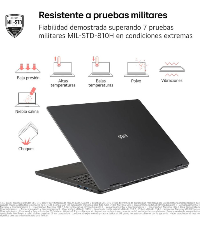 Portatil lg gram  17z90t - g intel core ultra 7 255h 32gb ssd1tb w11 17 pulgadas