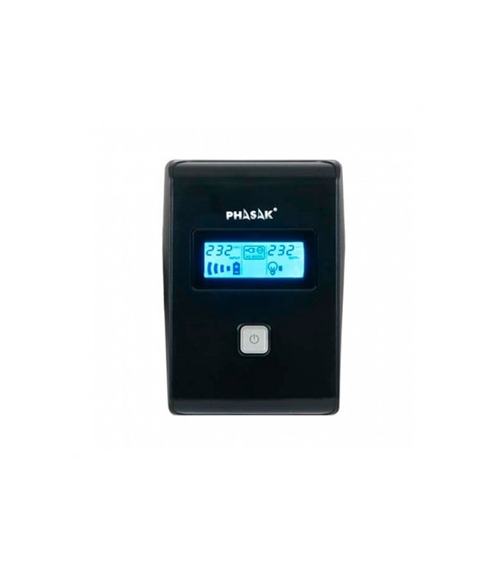 Sai ups phasak 850va interactivo avr 2 x schuko ph 9485 lcd