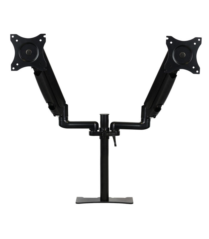 Brazo articulado soporte doble monitor ajustable 27 pulgadas vesa 75 x 75 - 100 x 100