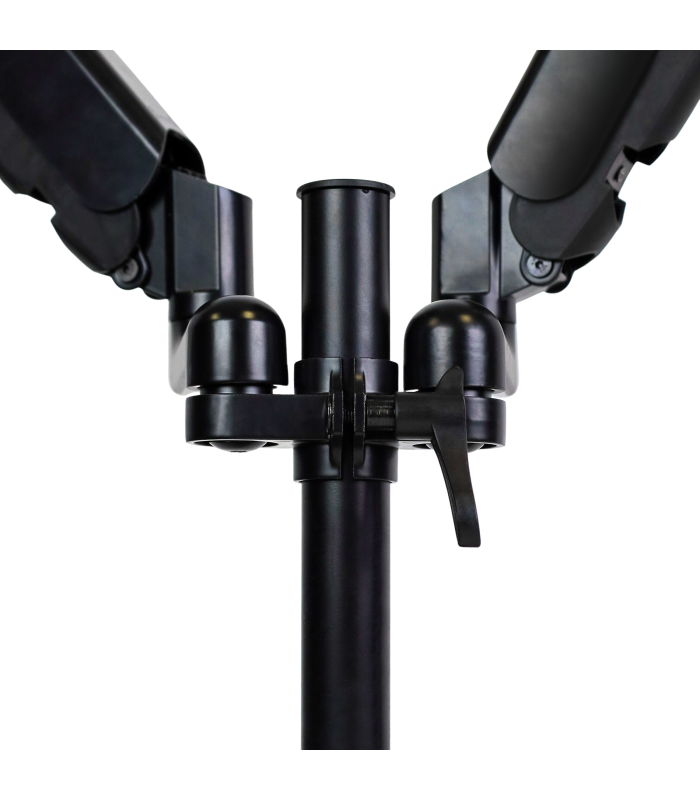 Brazo articulado soporte doble monitor ajustable 27 pulgadas vesa 75 x 75 - 100 x 100