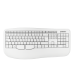 Phoenix k201 teclado ergonómico inalámbrico 2.4ghz blanco