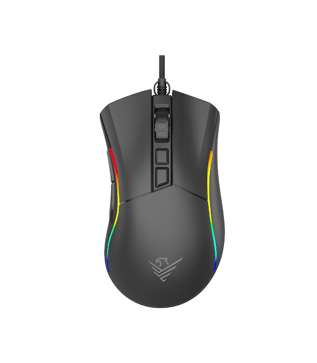 Ratón gaming phoenix void 12000 dpi de alto rendimiento negro rgb usb